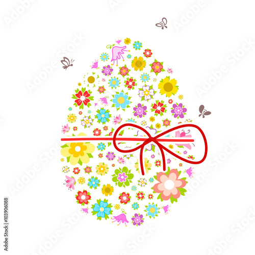 Osterei Blumen