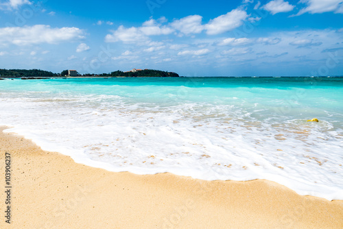Fototapeta Naklejka Na Ścianę i Meble -  Beach, sea, landscape. Okinawa, Japan, Asia.