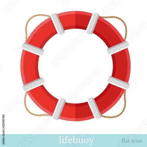 flat icon lifebuoy object on white