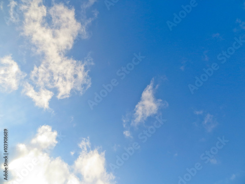 blue sky and clouds