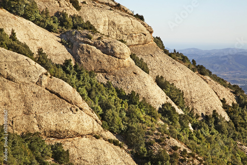 Montserrat mountain near Barcelona. Spain