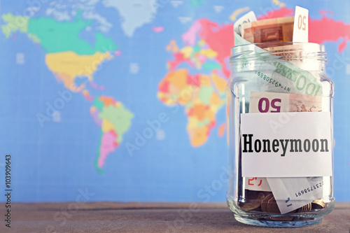 Savings for trip in glass b...