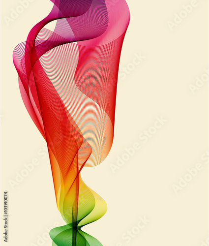 Abstract background colorful waves