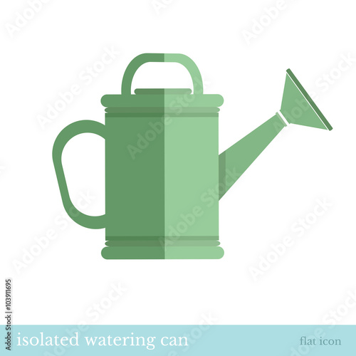 flat icon watering can isolated on white