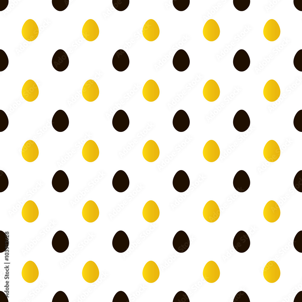 Happy Easter black and gold eggs seamless pattern background.
Happy Easter black and gold eggs seamless pattern background.