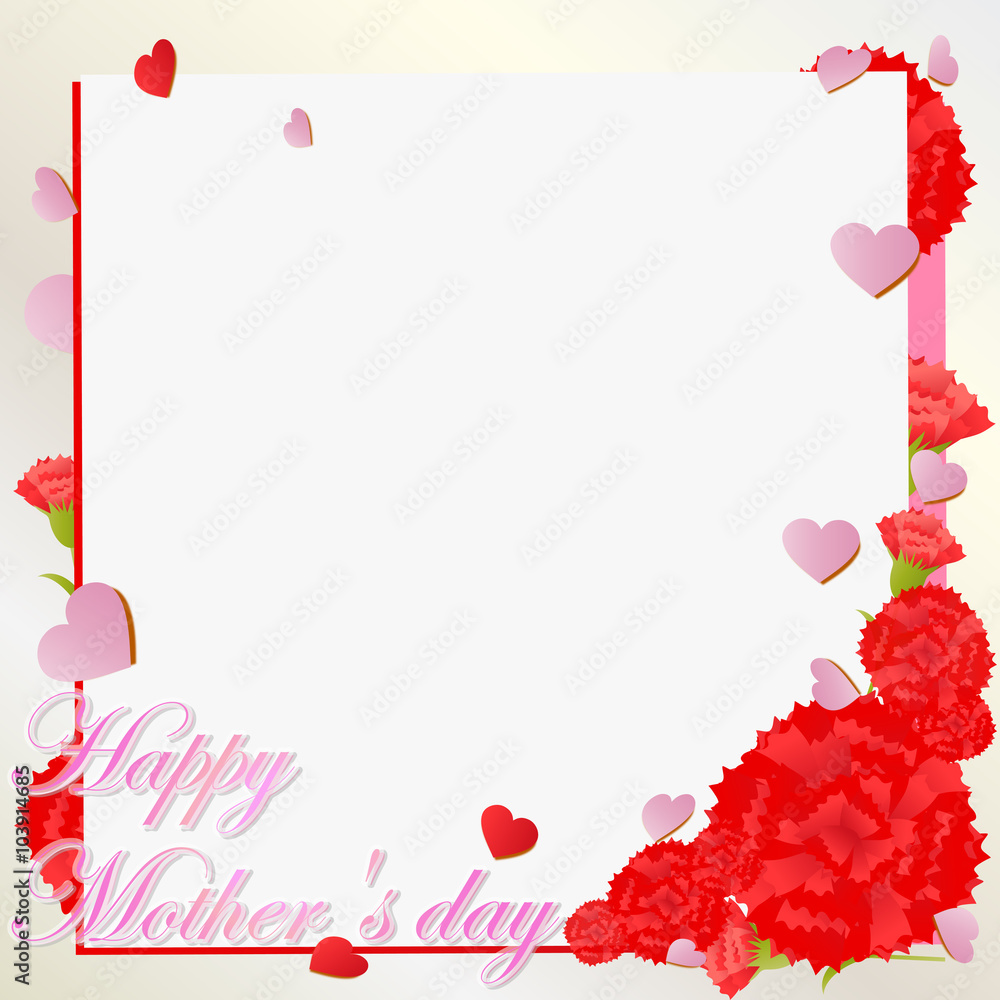 Obraz premium 母の日 カード 