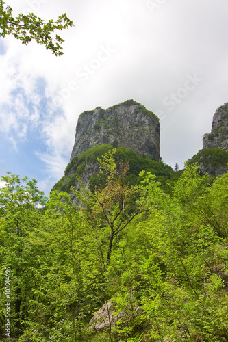 Procinto limestone tower mountain in Apuan Alps