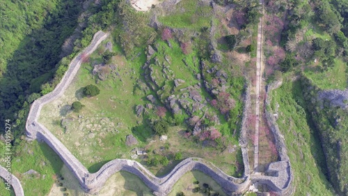 沖縄 世界遺産 今帰仁城址4K空撮