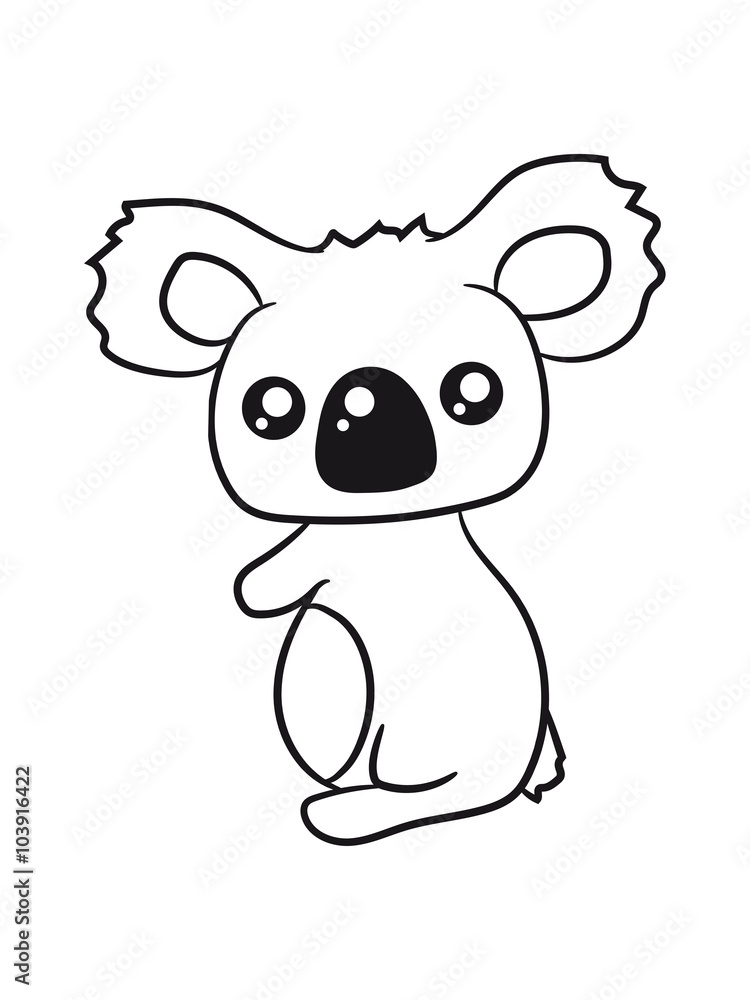 sweet little cute koala holds on sweet little cute koala holds on