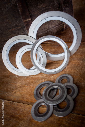Gasket and flanges for mechanical seal