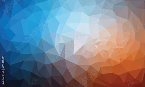 Multicolor abstract rumpled triangular background  low poly
