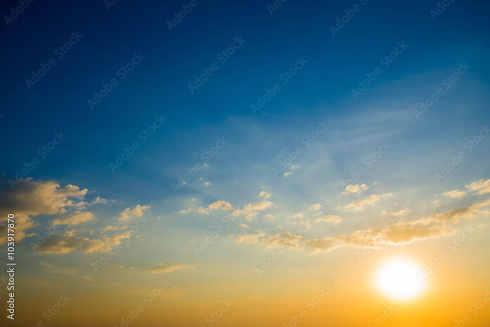 sun and blue sky and cloudy sun and blue sky and cloudy