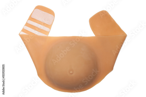 Wallpaper Mural Silicone Fake Pregnant white background Torontodigital.ca