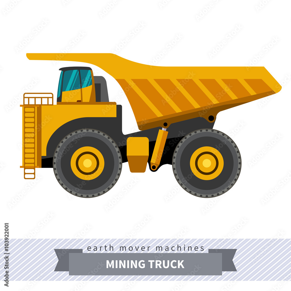 Mining truck for earthwork operations