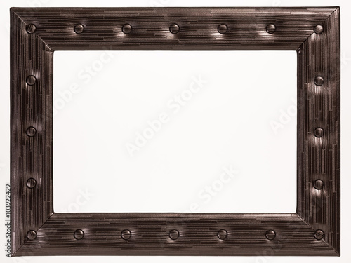 A blank picture frame on white background