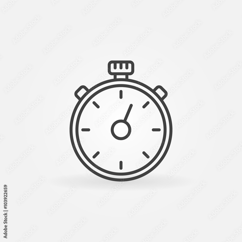 Timer line vector icon Timer line vector icon