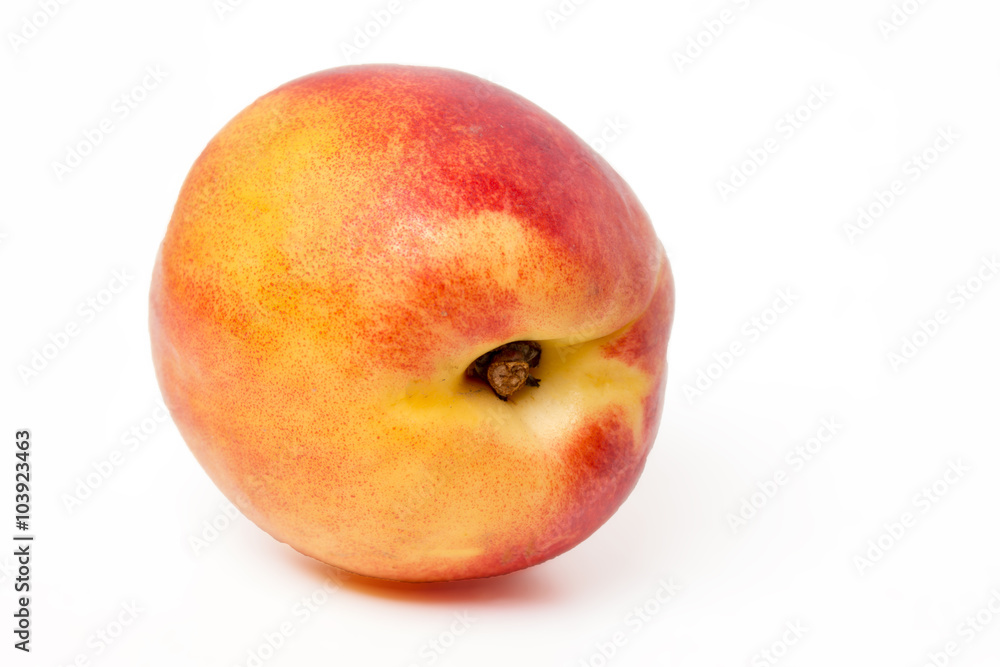 Tasty nectarine fruit isolated on white background. Tasty nectarine fruit isolated on white background.
