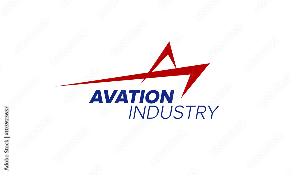 Abstract Aviation Engineering Technology Logo Abstract Aviation Engineering Technology Logo
