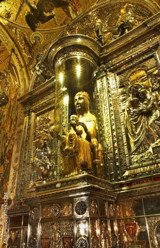 Obraz na płótnie Santa Maria de Montserrat Abbey near Barcelona. Spain w salonie
