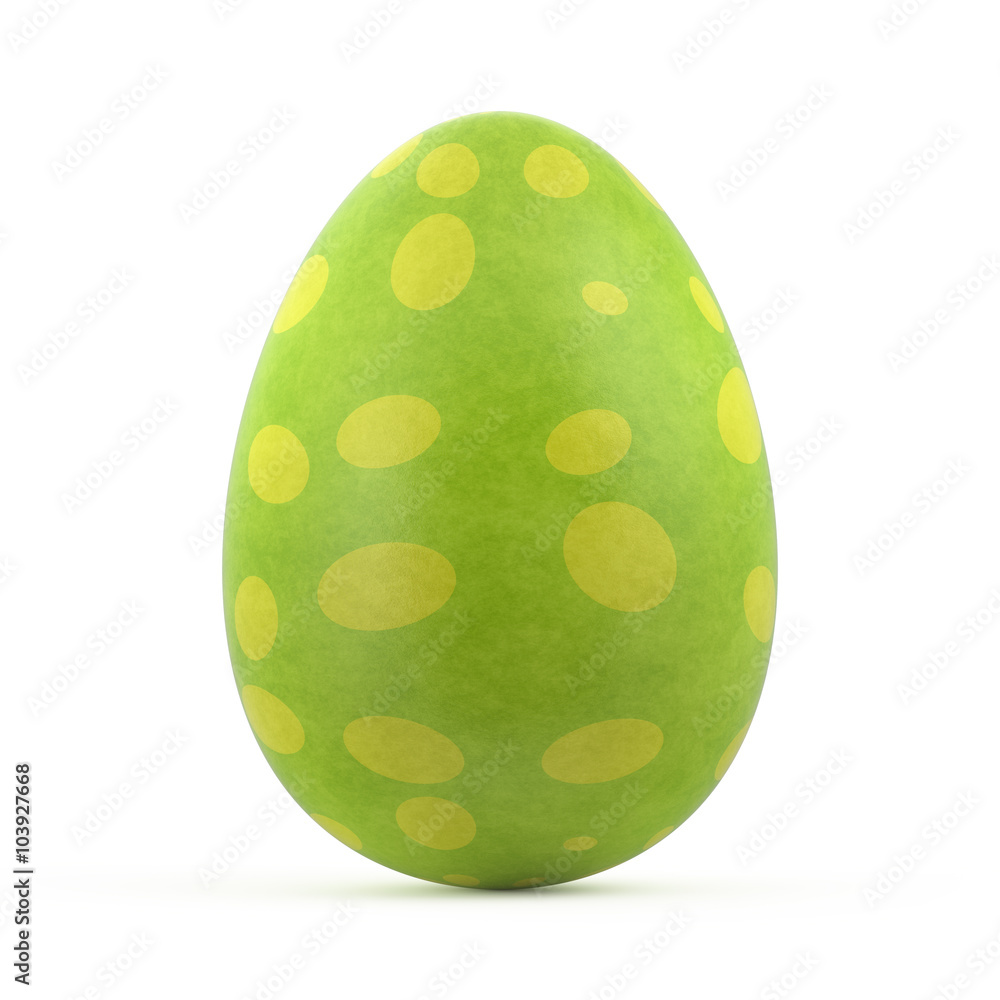 green easter egg isolated on white background green easter egg isolated on white background