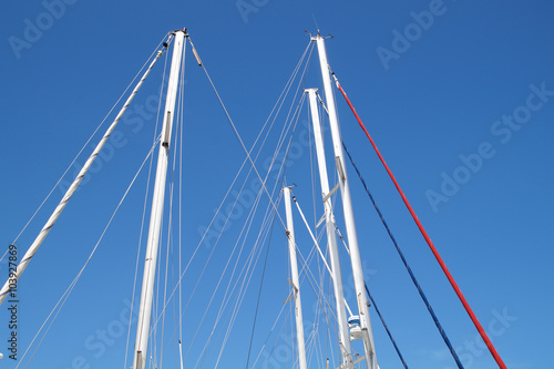 mast of the sailboat