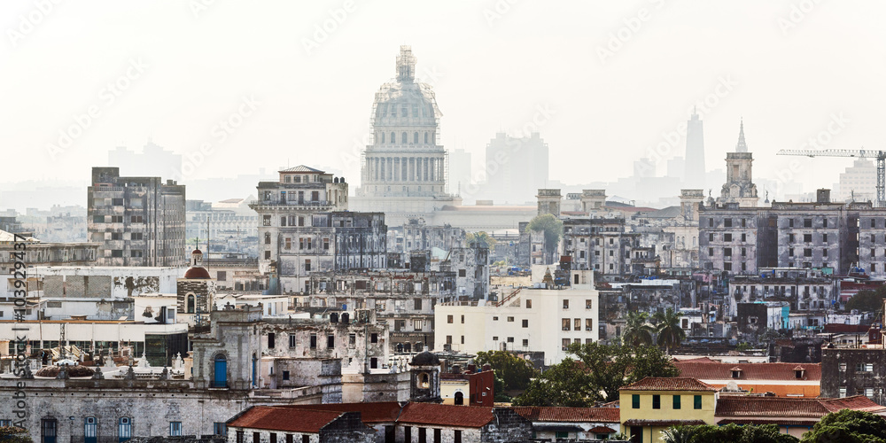 Cuba, Havana, View from El Morro