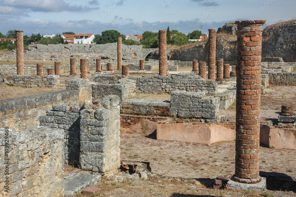 Ruins of the ancient Roman city of Conimbriga, Portugal