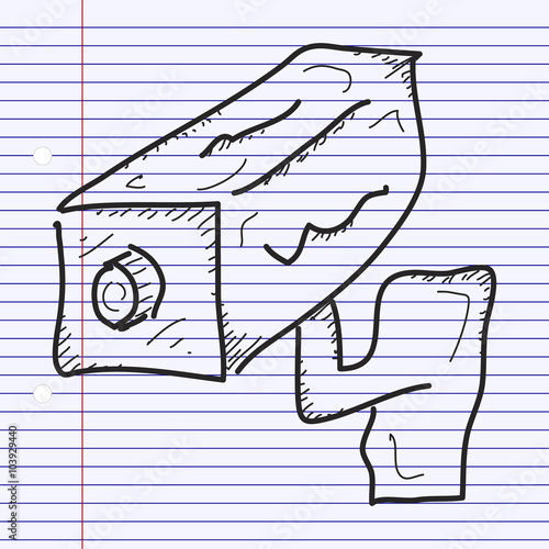 Simple doodle of a security camera