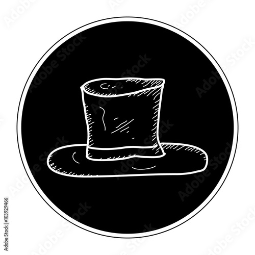 Simple doodle of a top hat