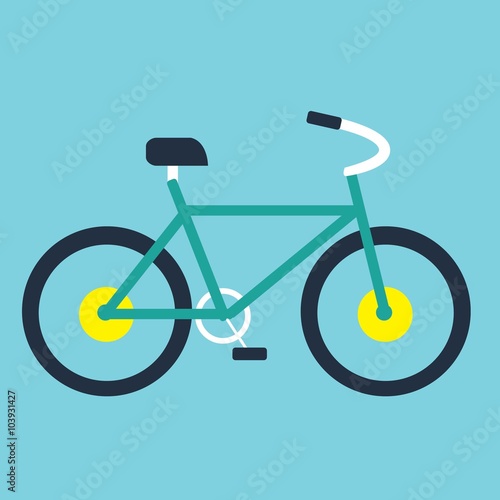 Bike flat icon, illustration vector