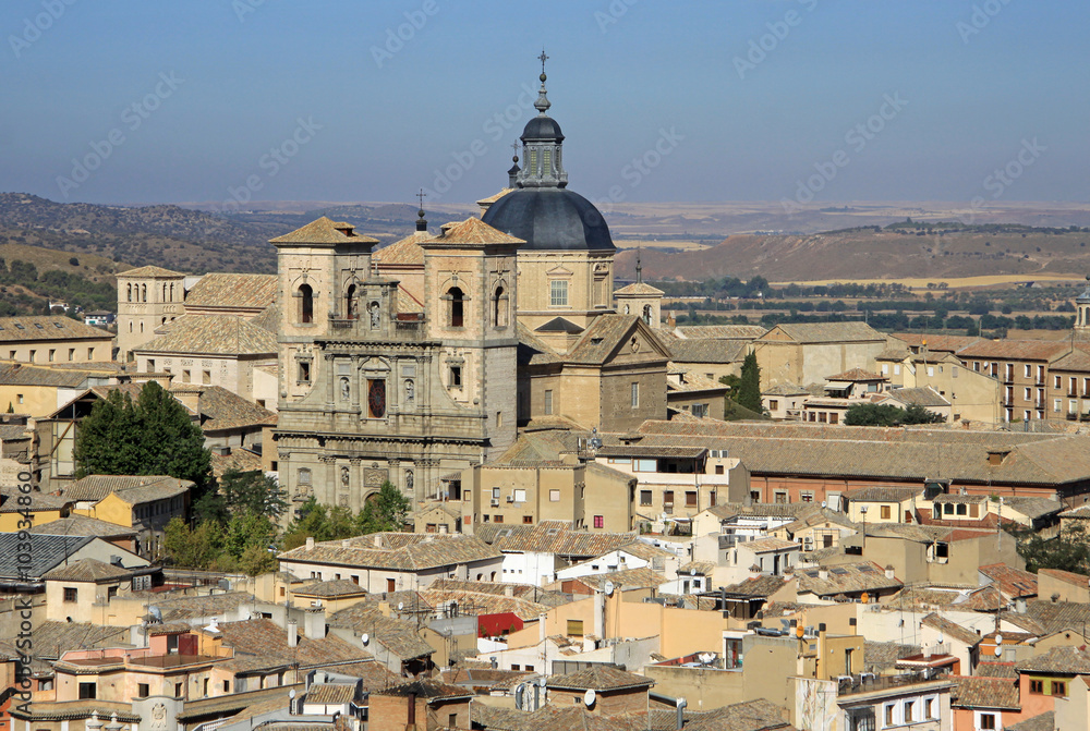 TOLEDO, SPAIN - AUGUST 24, 2012: Aerial view of Toledo, Spain