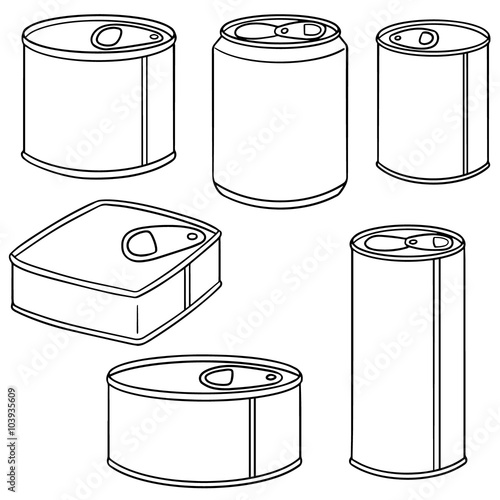 vector set of can