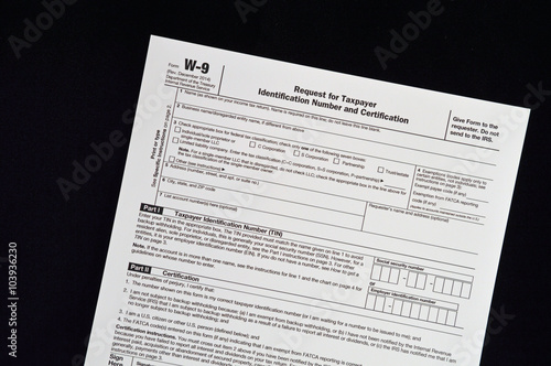 W-9 Tax form needed by business in the United States