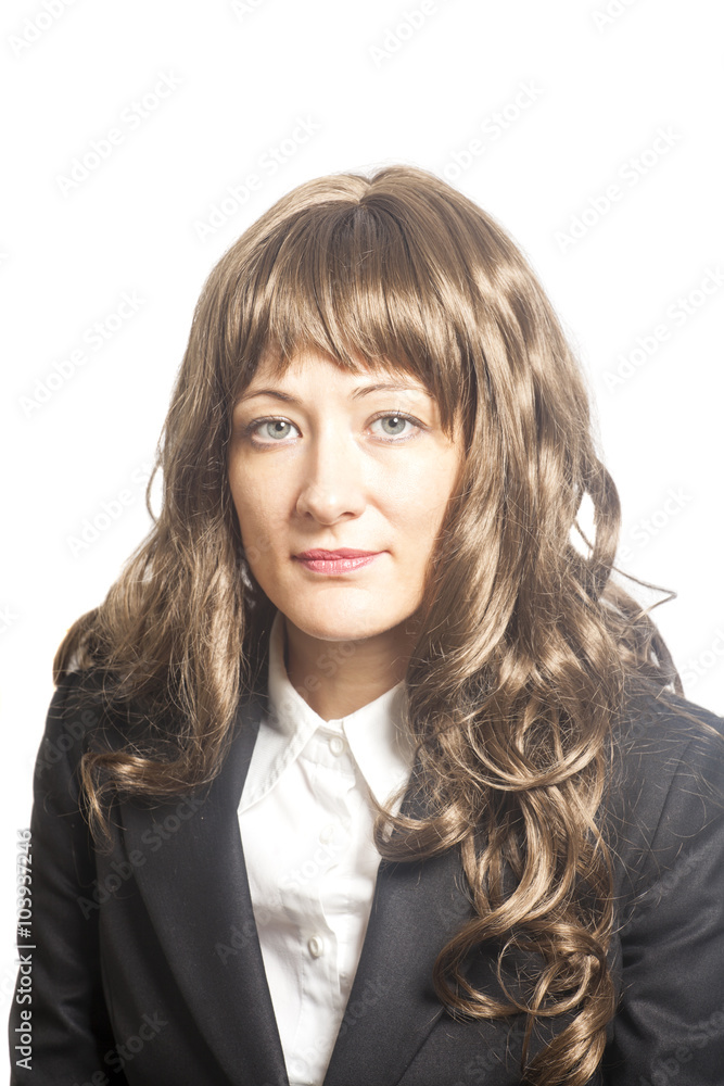 Beautiful woman face close up portrait