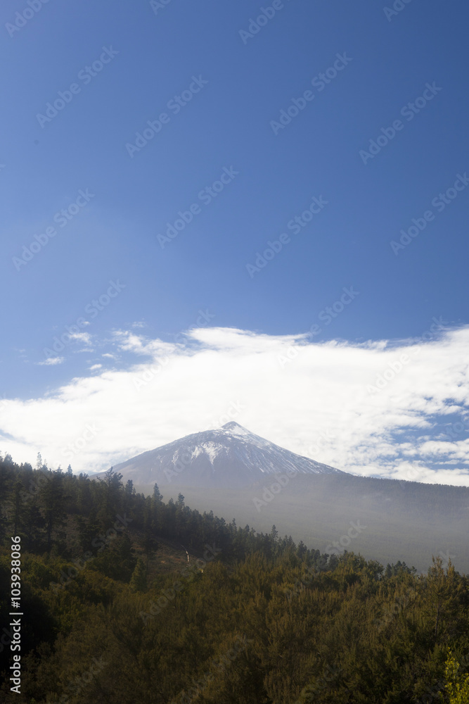 View of volcano Teide in Tenerife, Spain