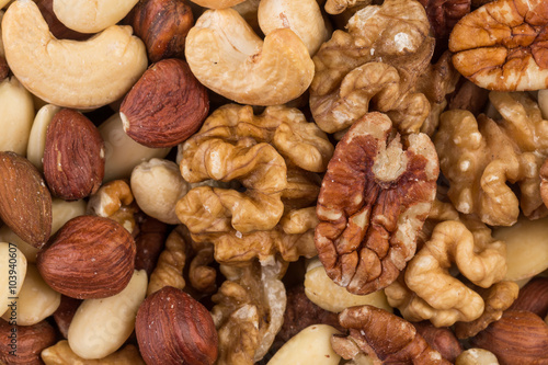 lot of different types of nuts