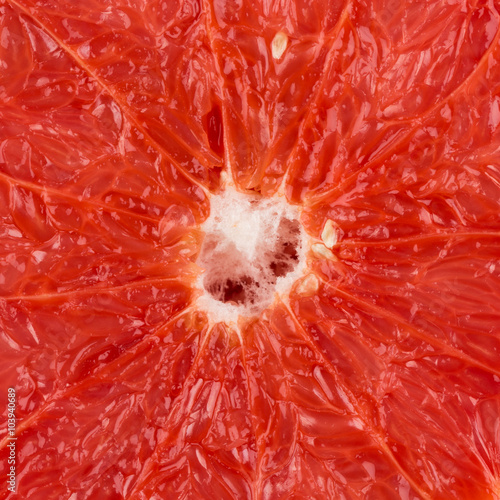 sliced red grapefruit