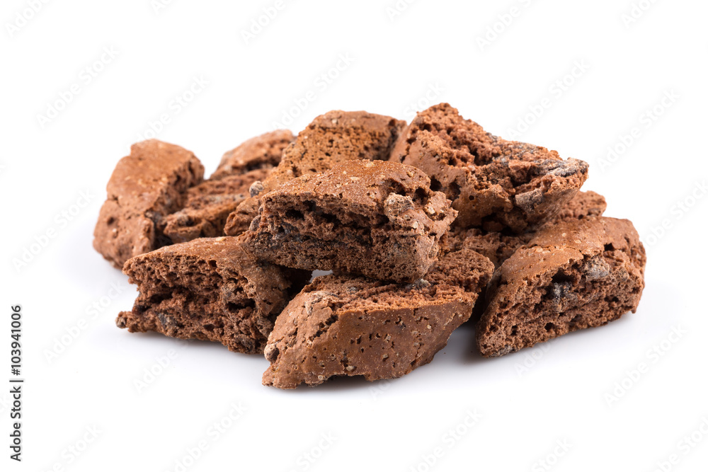 Cantucci with chocolate pieces Cantucci with chocolate pieces