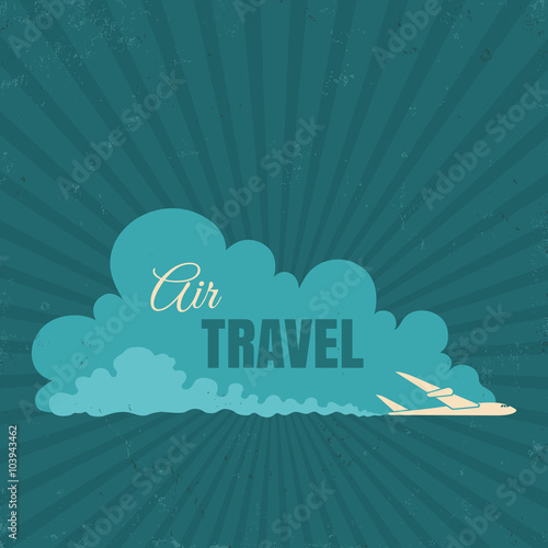 plane on the sky