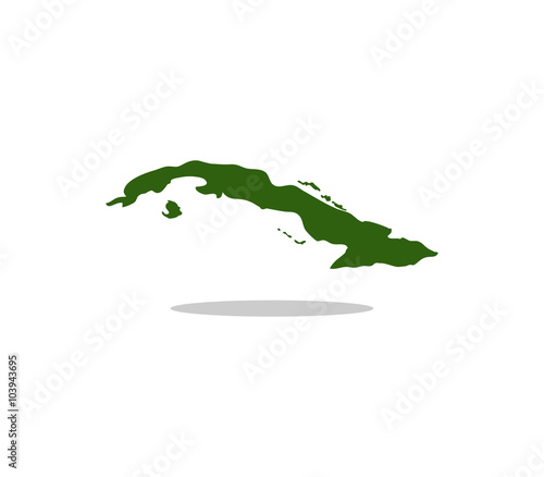 map cuba