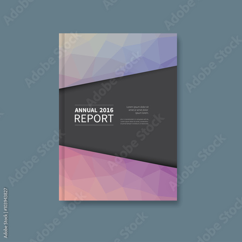 annual report book cover / business, corporation brochure flyer with elegant background