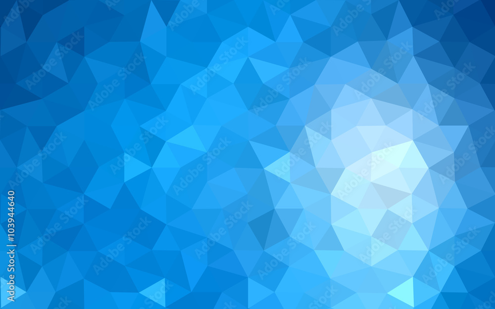 Blue polygonal design pattern, which consist of triangles and gradient in origami style. Blue polygonal design pattern, which consist of triangles and gradient in origami style.