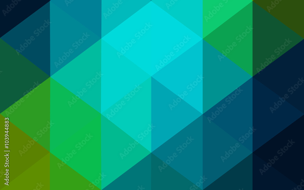 Obraz premium Multicolor dark blue, yellow, orange polygonal design pattern, which consist of triangles and gradient in origami style.