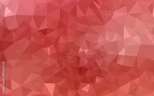 Red polygonal design pattern, which consist of triangles and gradient in origami style.