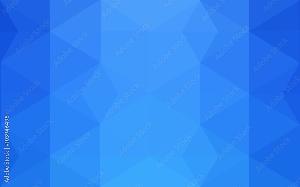 Obraz premium Blue polygonal design pattern, which consist of triangles and gradient in origami style.