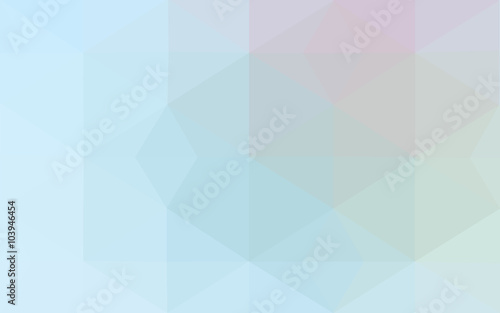 Blue polygonal design pattern  which consist of triangles and gradient in origami style.