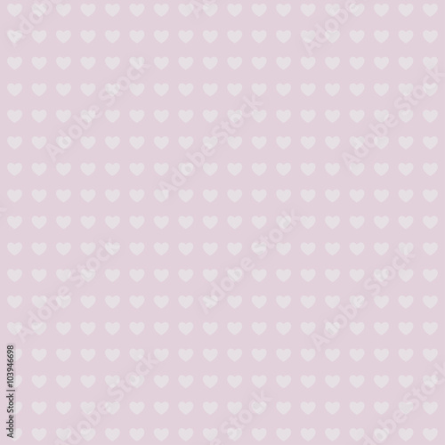 Polka dots seamless pattern with hearts,Women's Day, background. Vector illustration