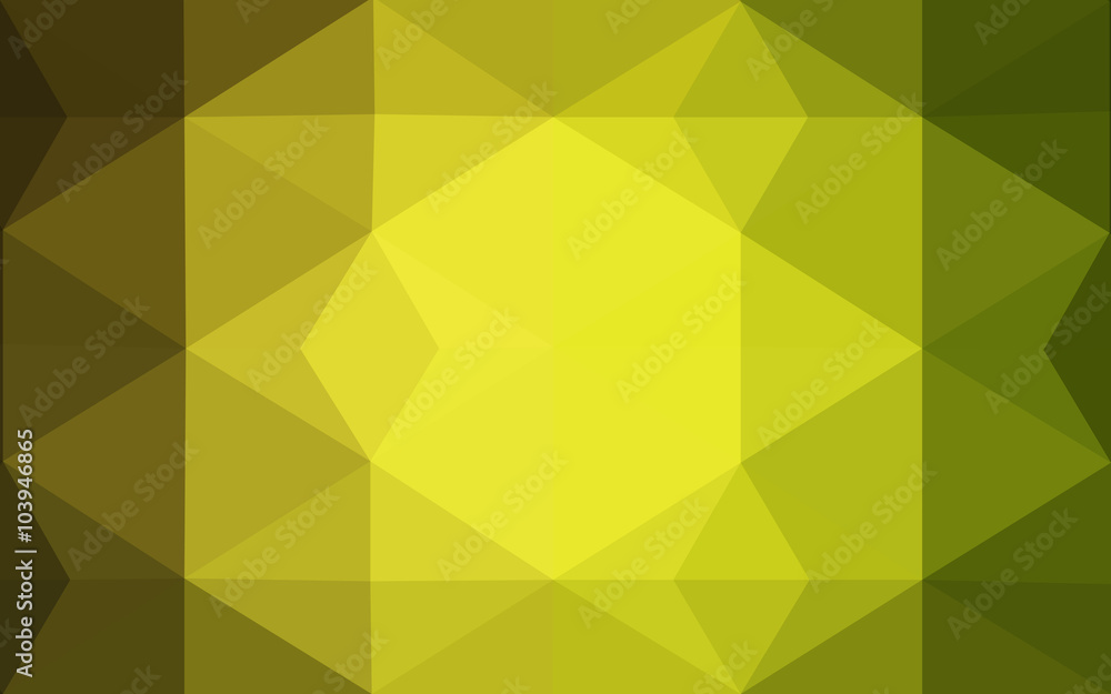 Obraz premium Green polygonal design pattern, which consist of triangles and gradient in origami style.