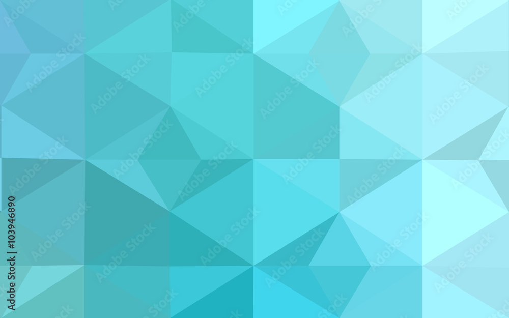 Obraz premium Green polygonal design pattern, which consist of triangles and gradient in origami style.