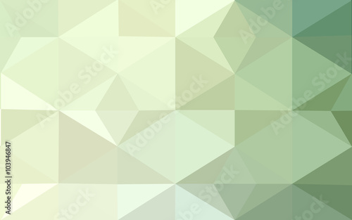 Fototapeta Naklejka Na Ścianę i Meble -  Green polygonal design pattern, which consist of triangles and gradient in origami style.